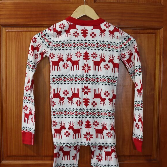 Hannah Anderson Unisex Gender Neutral Christmas Holiday 2pc Pajama Set 140/10 - Picture 10 of 12